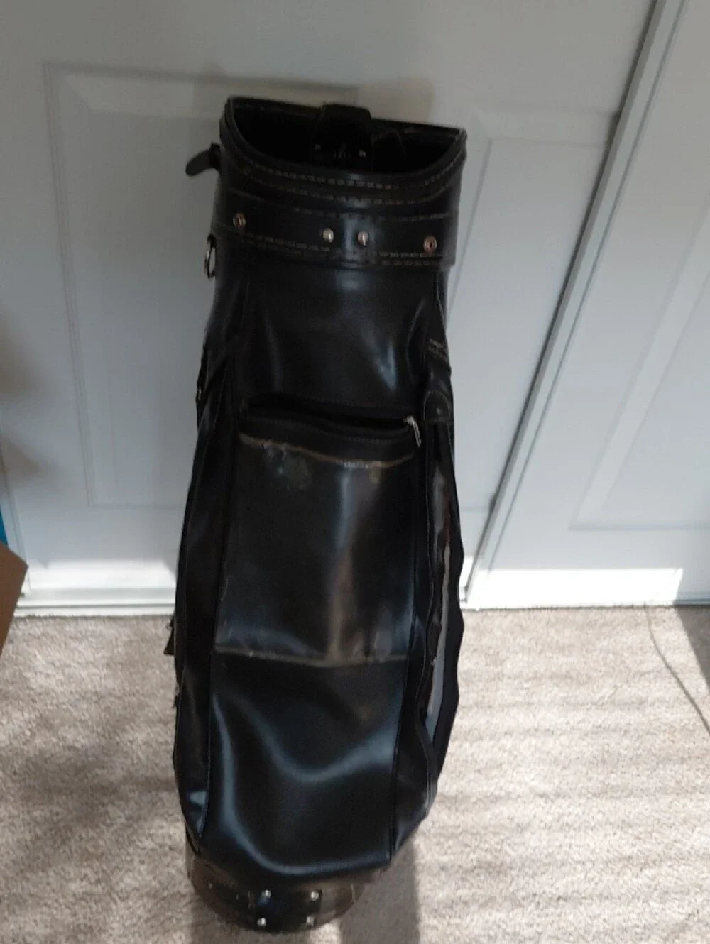 Black Lexus Leather Golf Bag - Premium Branded Carry Bag